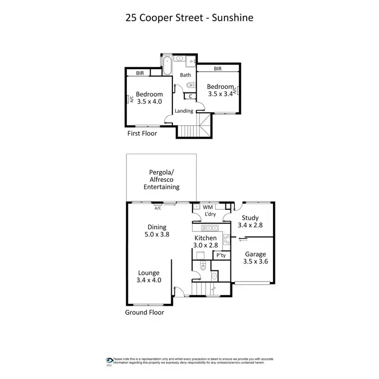 Floorplan of Homely house listing, 25 Cooper Street, Sunshine VIC 3020