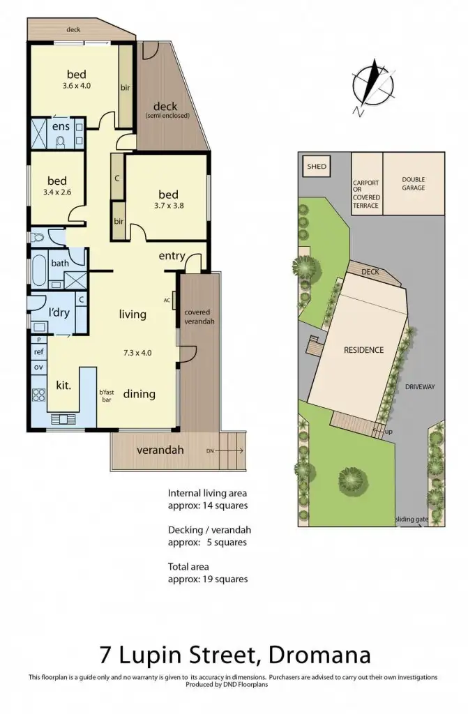 Floorplan of Homely house listing, 7 Lupin Street, Dromana VIC 3936