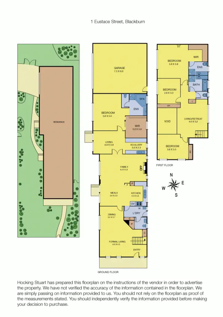 Floorplan of Homely house listing, 1 Eustace Street, Blackburn VIC 3130