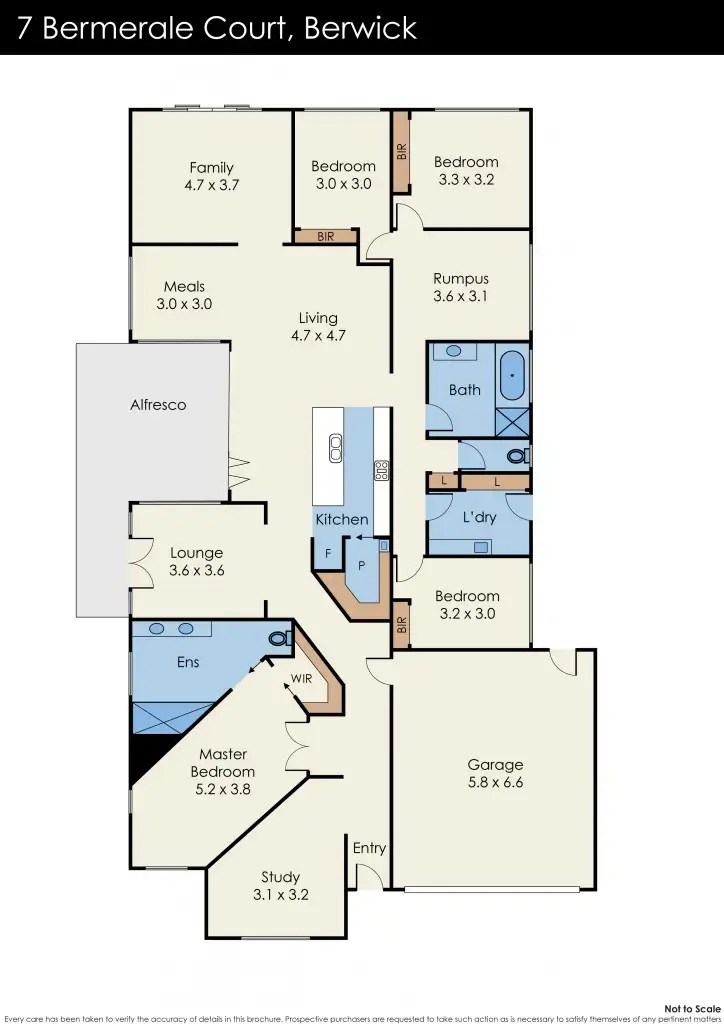 Floorplan of Homely house listing, 7 Bermerale Court, Berwick VIC 3806