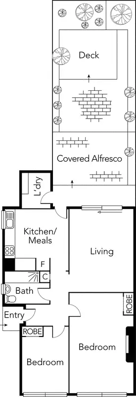 Floorplan of Homely apartment listing, 4/11 Pilley Street, St Kilda East VIC 3183