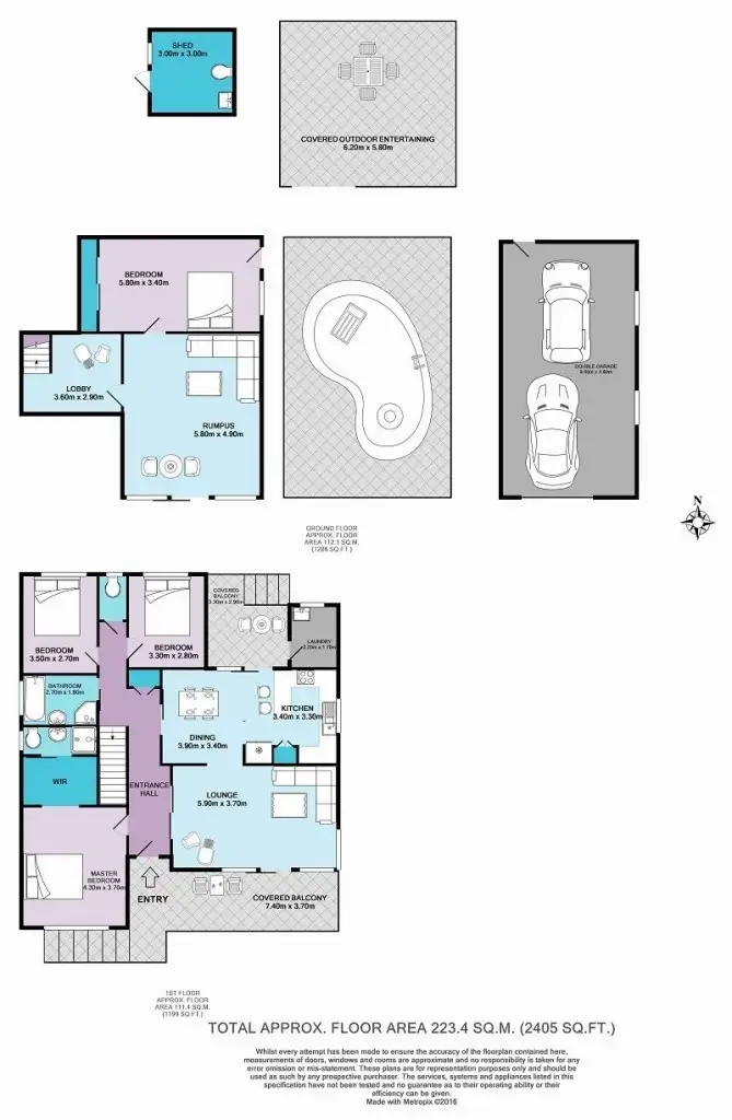 Floorplan of Homely house listing, 8-10 The Chase, Valley Heights NSW 2777