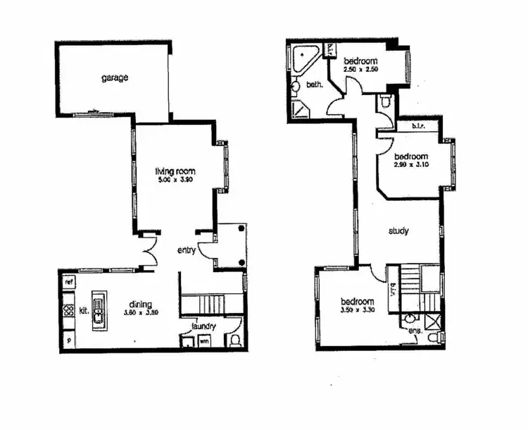 Floorplan of Homely townhouse listing, 2/34 Bent Street, Altona VIC 3018
