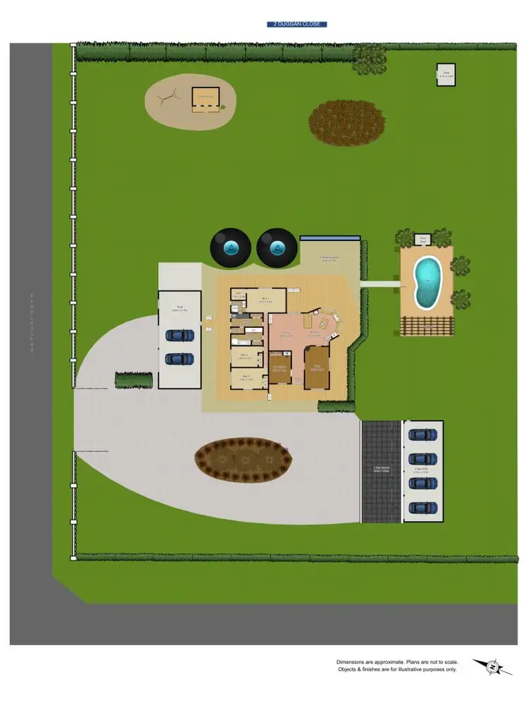 Floorplan of Homely rural property listing, 2 Duggan Close, Warragai Creek NSW 2460