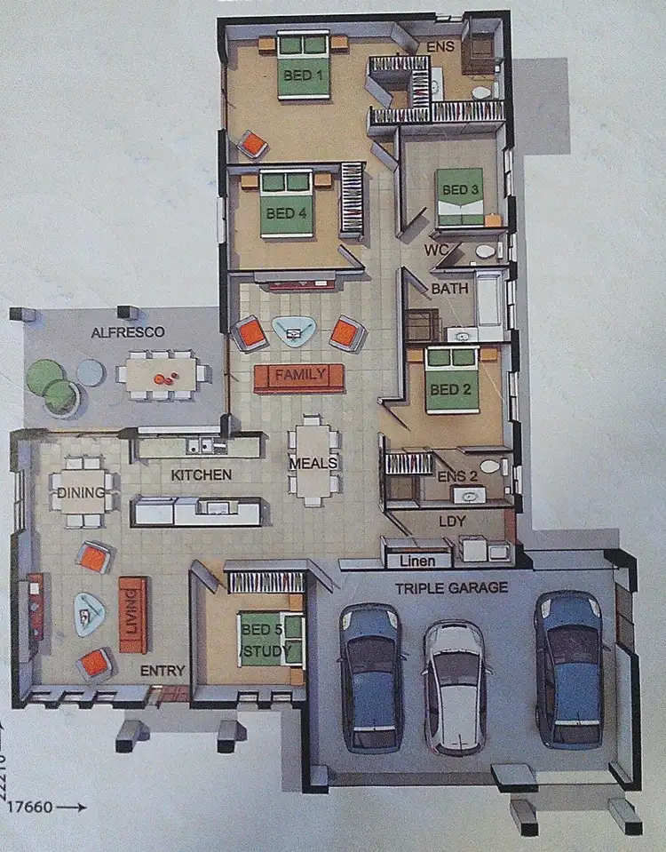 Floorplan of Homely house listing, 11 Iris Court, Yamanto QLD 4305