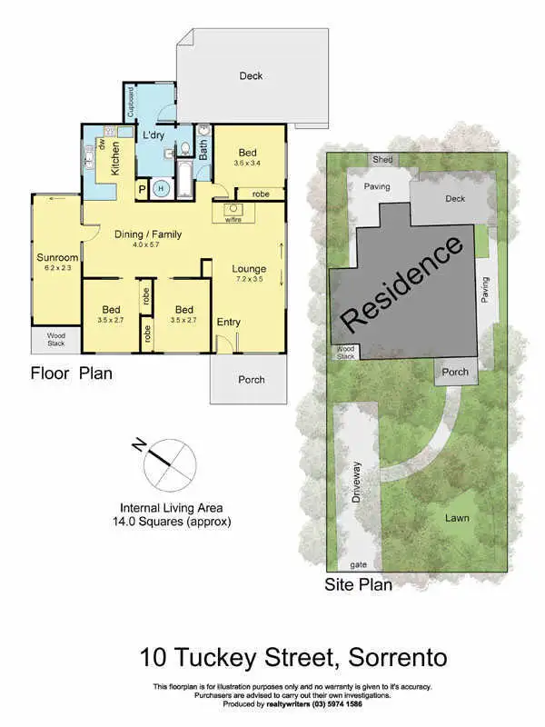 Floorplan of Homely house listing, 10 Tuckey Street, Sorrento VIC 3943