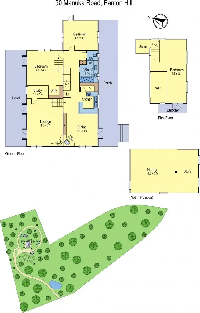 Floorplan of Homely house listing, 50 Manuka Road, Panton Hill VIC 3759