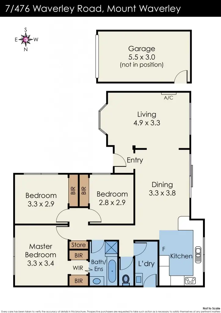 Floorplan of Homely unit listing, 7/476 Waverley Road, Mount Waverley VIC 3149
