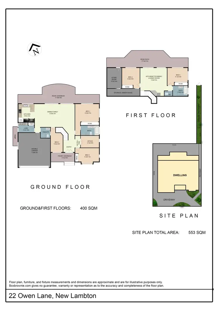 Floorplan of Homely house listing, 22 Owen Lane, New Lambton NSW 2305