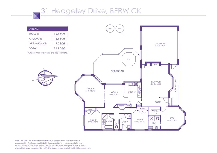 Floorplan of Homely house listing, 31 Hedgeley Drive, Berwick VIC 3806