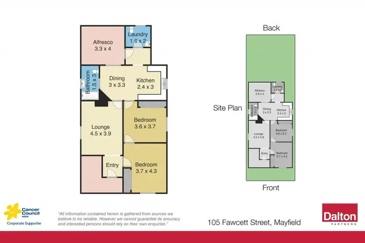 Floorplan of Homely house listing, 105 Fawcett Street, Mayfield NSW 2304