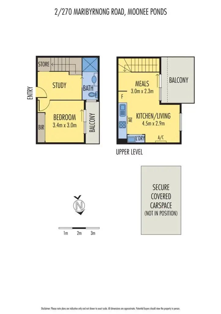 Floorplan of Homely apartment listing, 2/270 Maribyrnong Road, Moonee Ponds VIC 3039