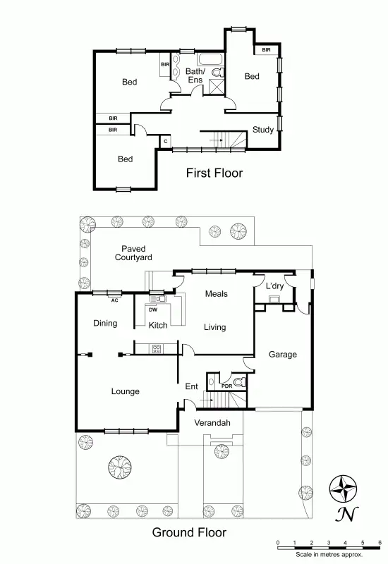 Floorplan of Homely townhouse listing, 1/82 McKinnon Road, Mckinnon VIC 3204