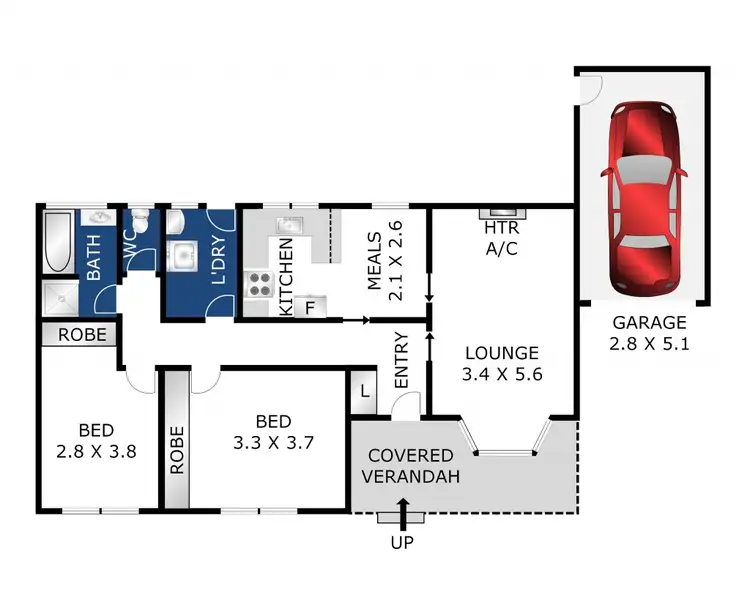 Floorplan of Homely unit listing, 4/48-50 Zeally Bay Road, Torquay VIC 3228