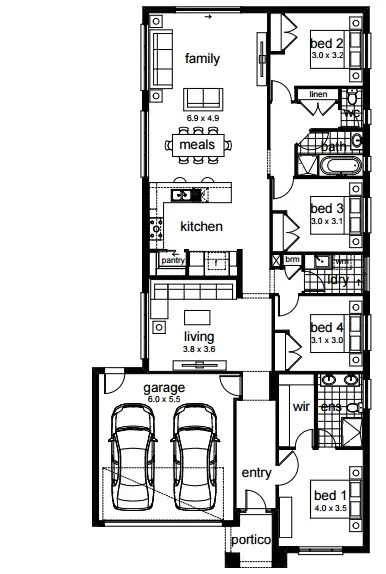 Floorplan of Homely house listing, 36 Kulmani Street, Jackass Flat VIC 3556