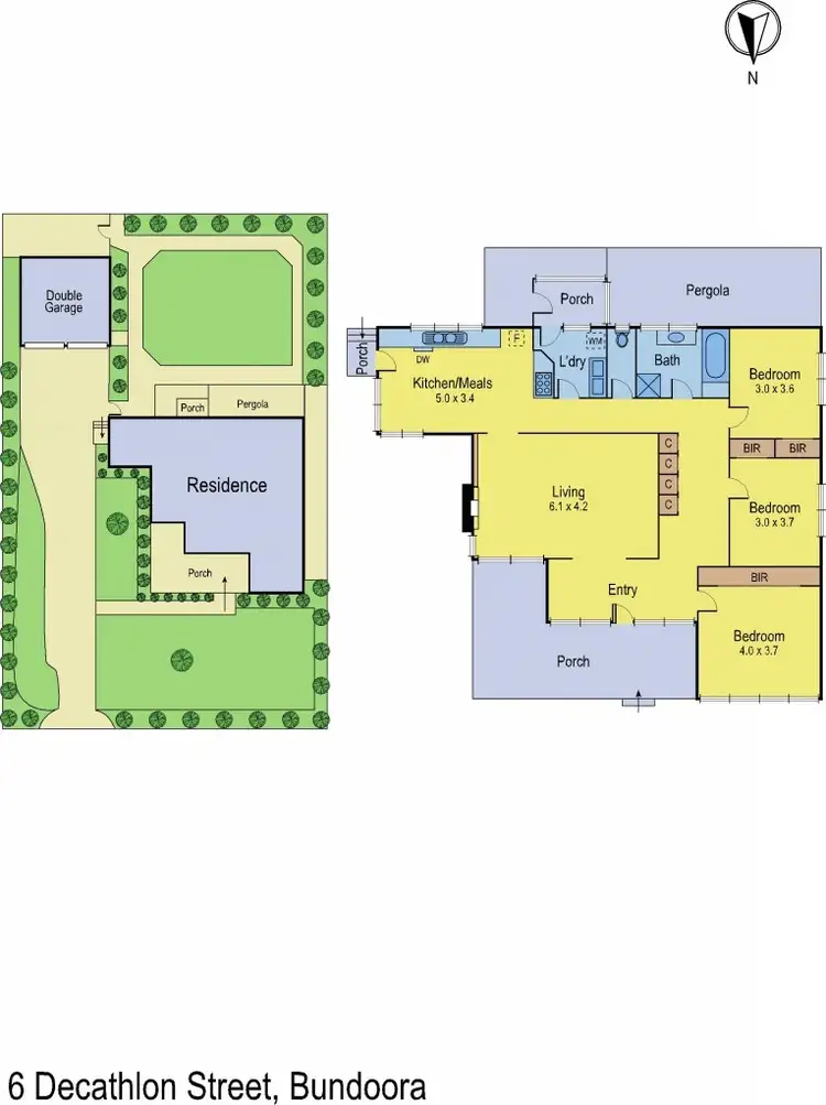 Floorplan of Homely house listing, 6 Decathlon Street, Bundoora VIC 3083
