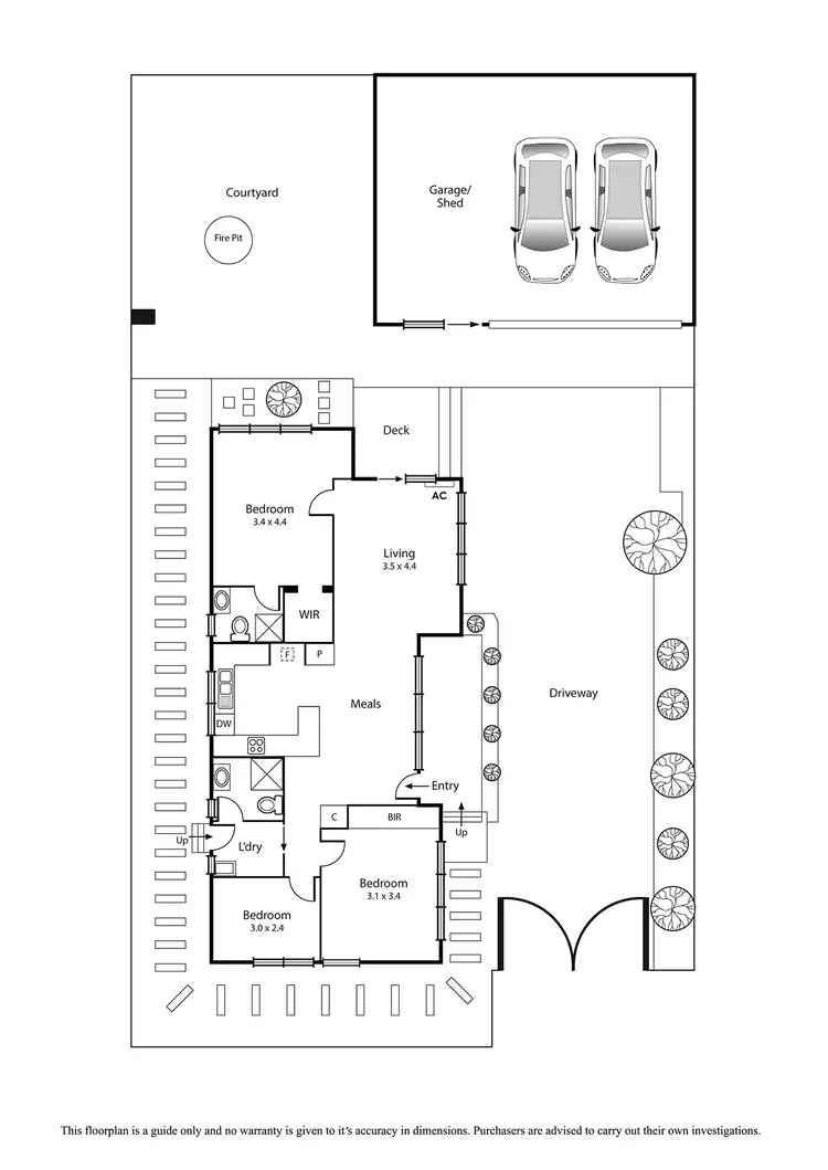 Floorplan of Homely townhouse listing, 2/4 Chute Street, Mordialloc VIC 3195