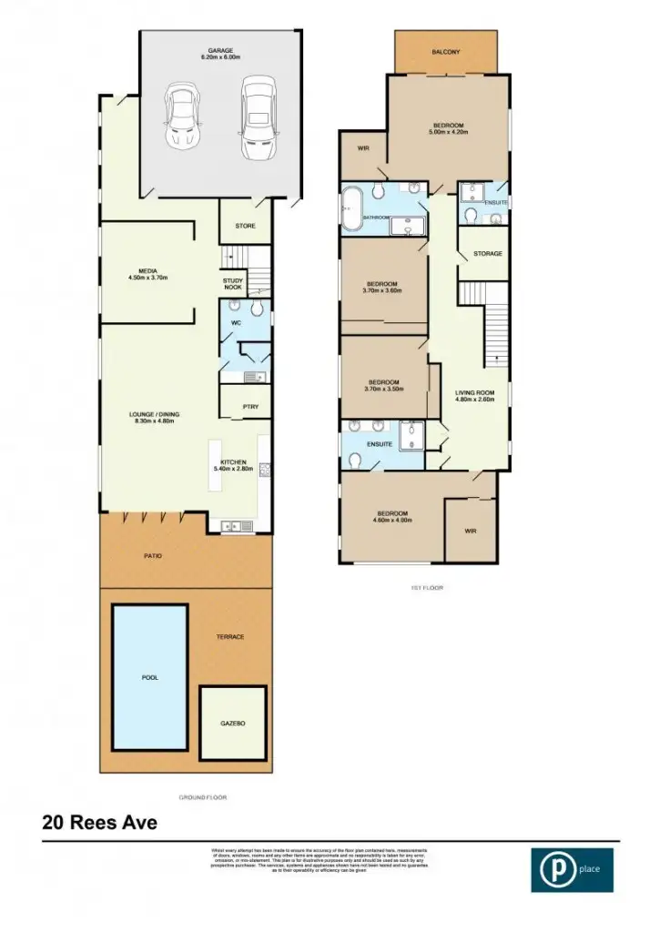 Floorplan of Homely house listing, 20 Rees Avenue, Clayfield QLD 4011