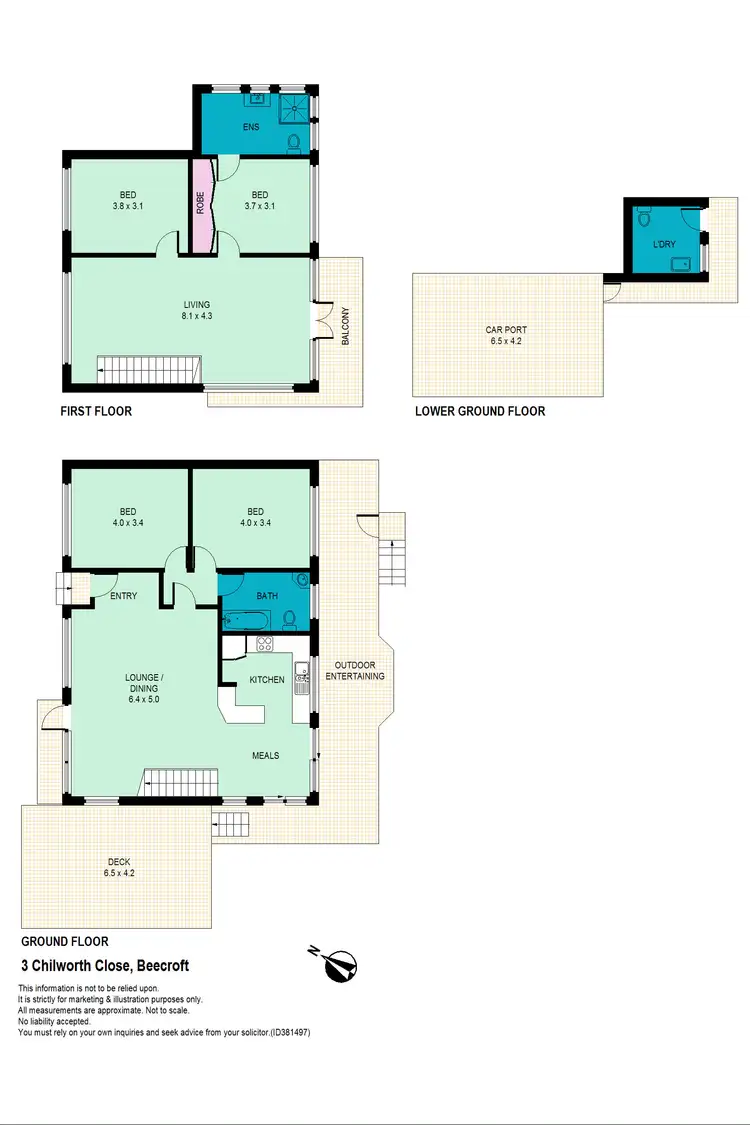 Floorplan of Homely house listing, 3 Chilworth Close, Beecroft NSW 2119