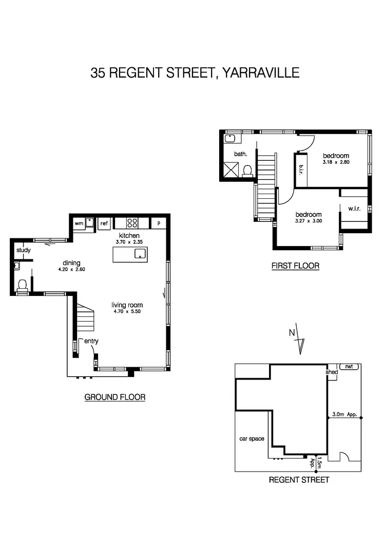 Floorplan of Homely house listing, 35 Regent Street, Yarraville VIC 3013