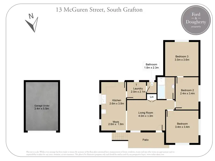Floorplan of Homely house listing, 13 McGuren Street, South Grafton NSW 2460