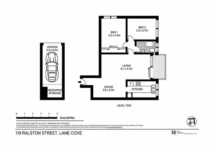 Floorplan of Homely unit listing, 7/9 Ralston Street (Off Mowbray Rd, Cnr Murray), Lane Cove NSW 2066