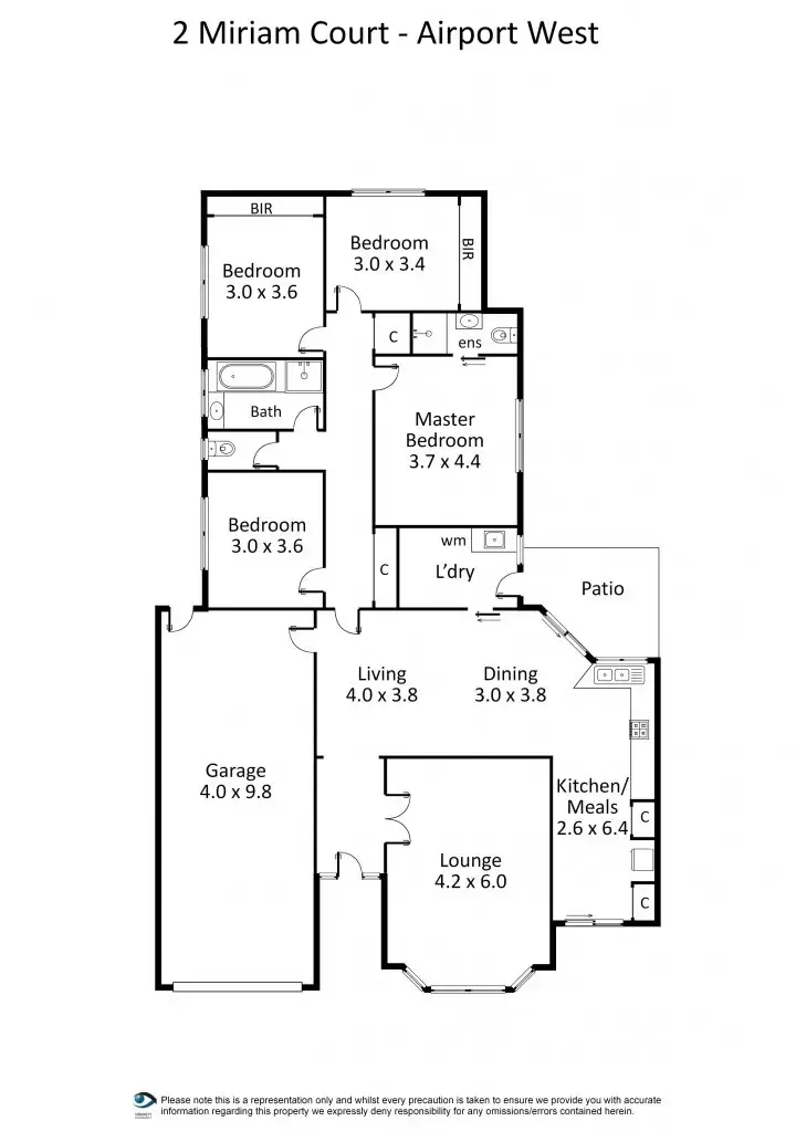 Floorplan of Homely house listing, 2 Miriam Court, Airport West VIC 3042