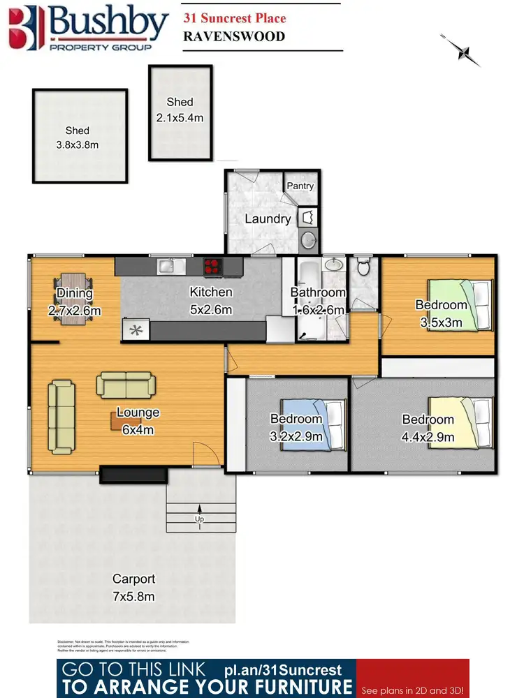 Floorplan of Homely house listing, 31 Suncrest Place, Ravenswood TAS 7250