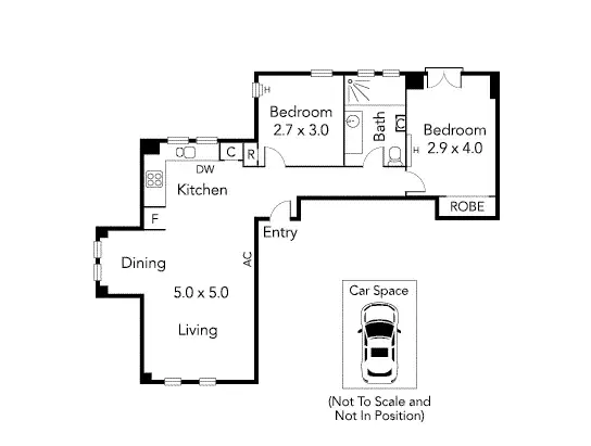 Floorplan of Homely apartment listing, 801/340 Russell Street, Melbourne VIC 3000