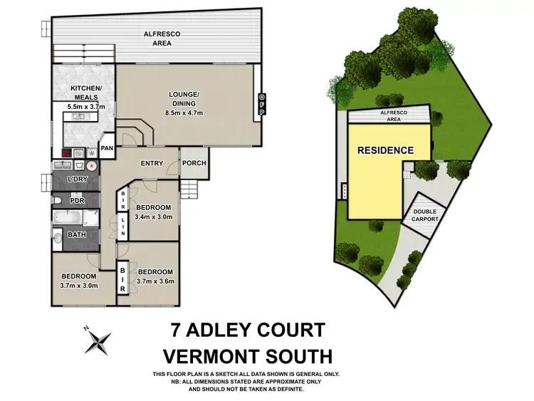Floorplan of Homely house listing, 7 Adley Court, Vermont South VIC 3133
