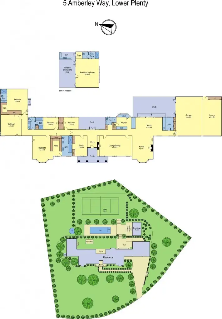 Floorplan of Homely house listing, 5 Amberley Way, Lower Plenty VIC 3093