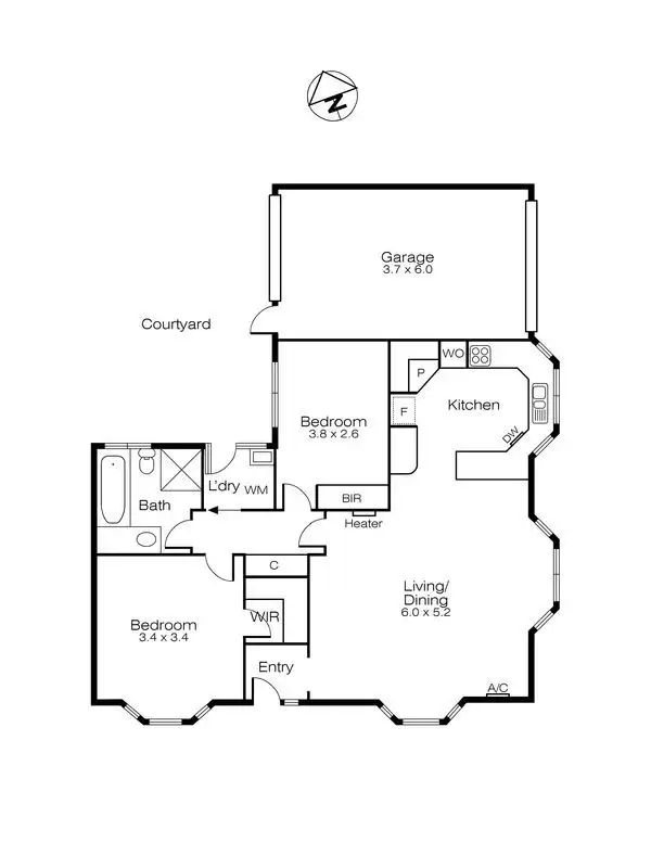 Floorplan of Homely house listing, 4/506 Wendouree Parade, Lake Wendouree VIC 3350