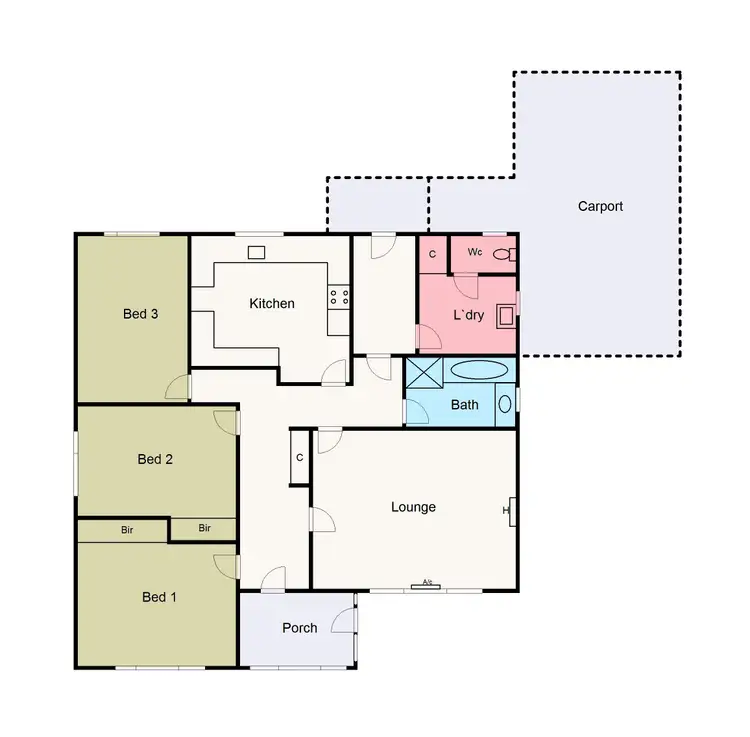 Floorplan of Homely house listing, 127 Ryan Street, Brown Hill VIC 3350
