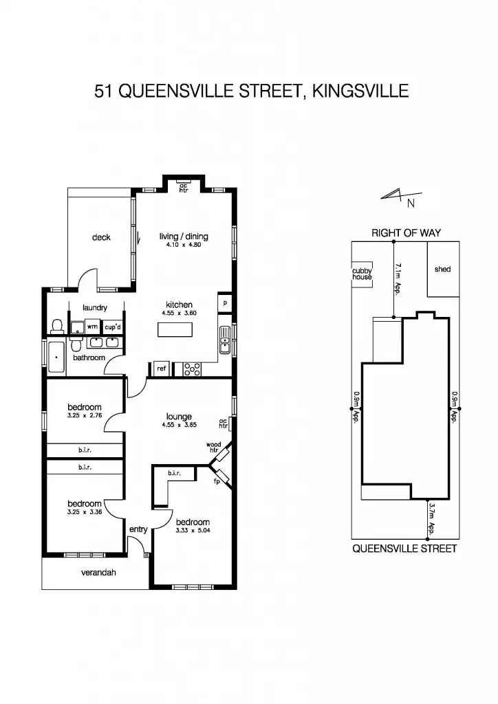 Floorplan of Homely house listing, 51 Queensville Street, Kingsville VIC 3012