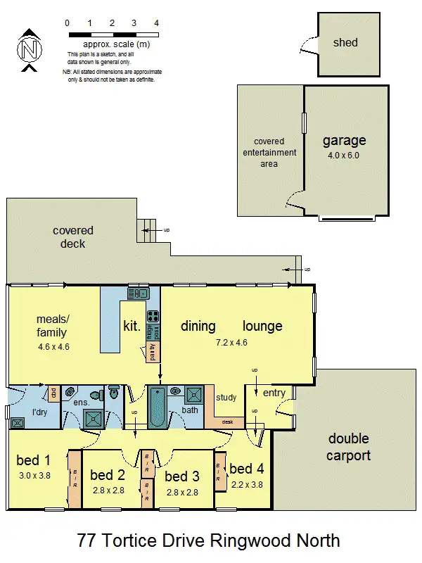 Floorplan of Homely house listing, 77 Tortice Drive, Ringwood North VIC 3134