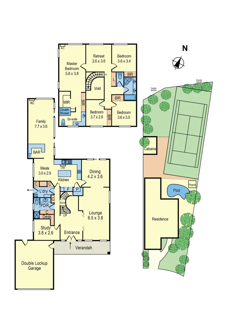 Floorplan of Homely house listing, 46 Golfwood Close, Dingley Village VIC 3172