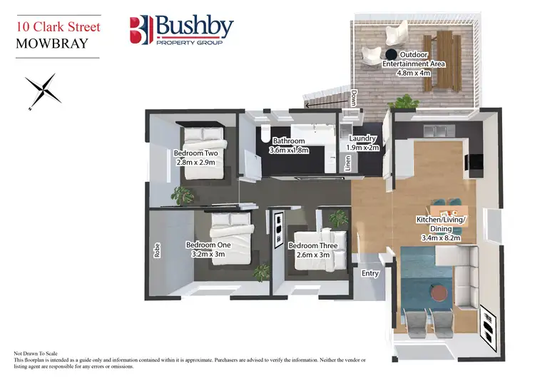 Floorplan of Homely house listing, 10 Clark Street, Mowbray TAS 7248