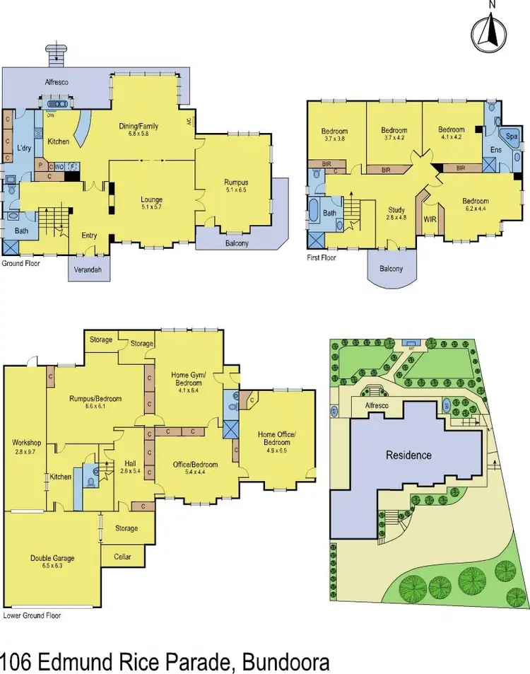 Floorplan of Homely house listing, 106 Edmund Rice Parade, Bundoora VIC 3083