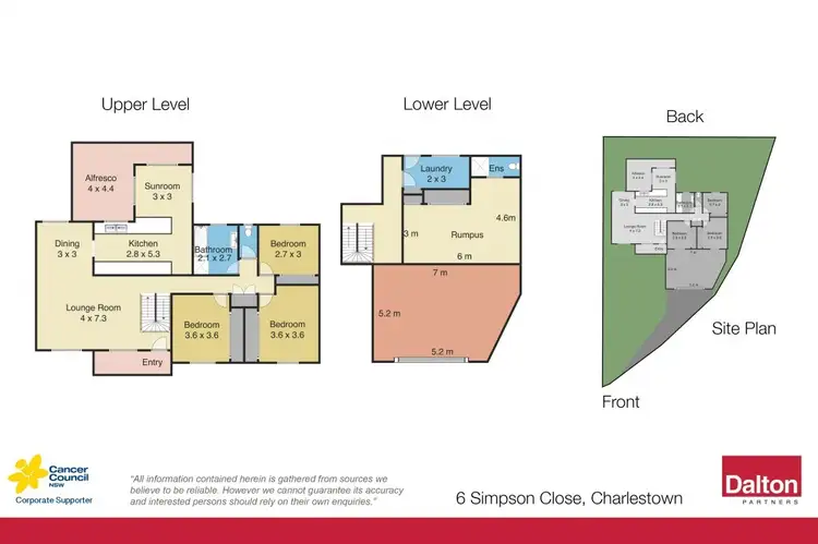 Floorplan of Homely house listing, 6 Simpson Close, Charlestown NSW 2290