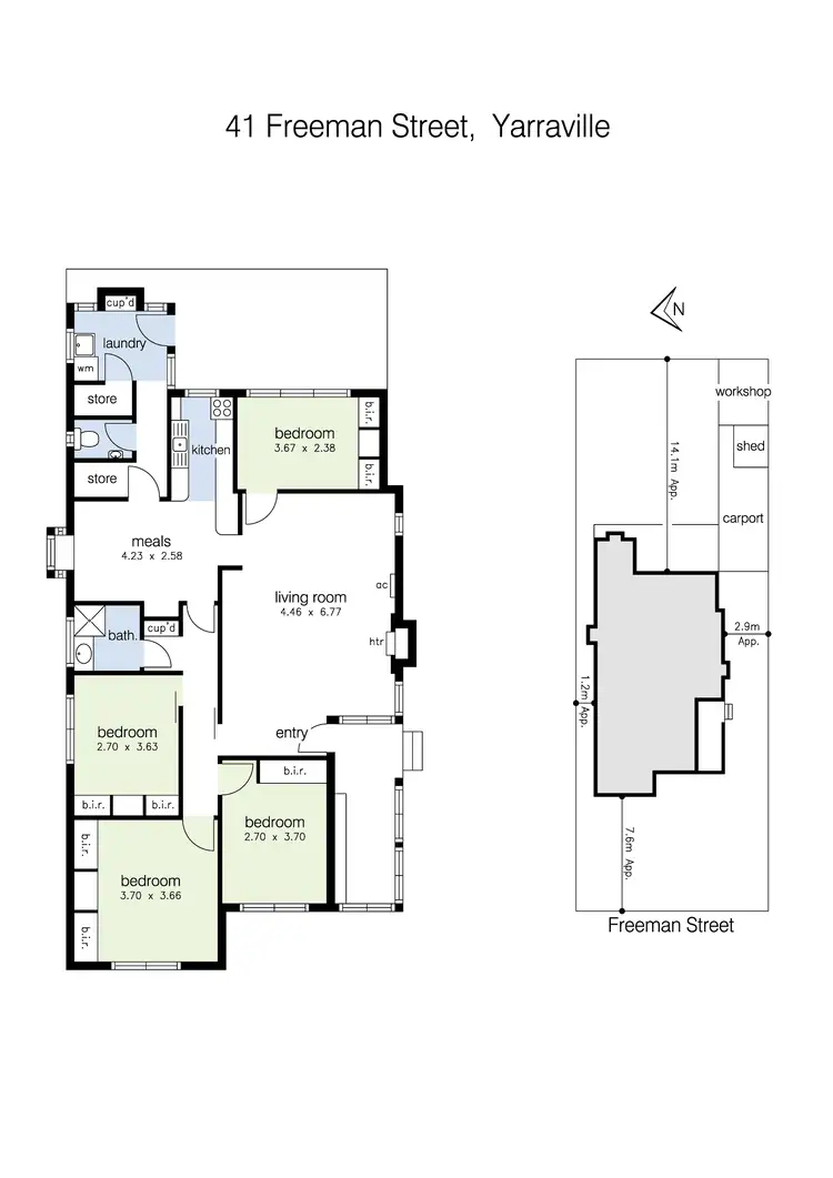 Floorplan of Homely house listing, 41 Freeman Street, Yarraville VIC 3013