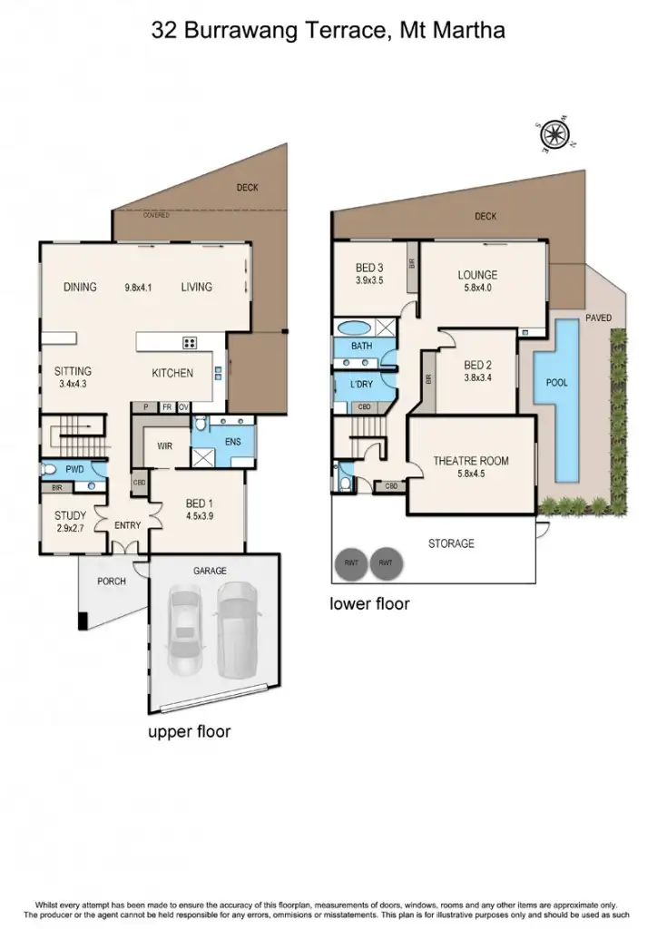 Floorplan of Homely house listing, 32 Burrawang Terrace, Mount Martha VIC 3934
