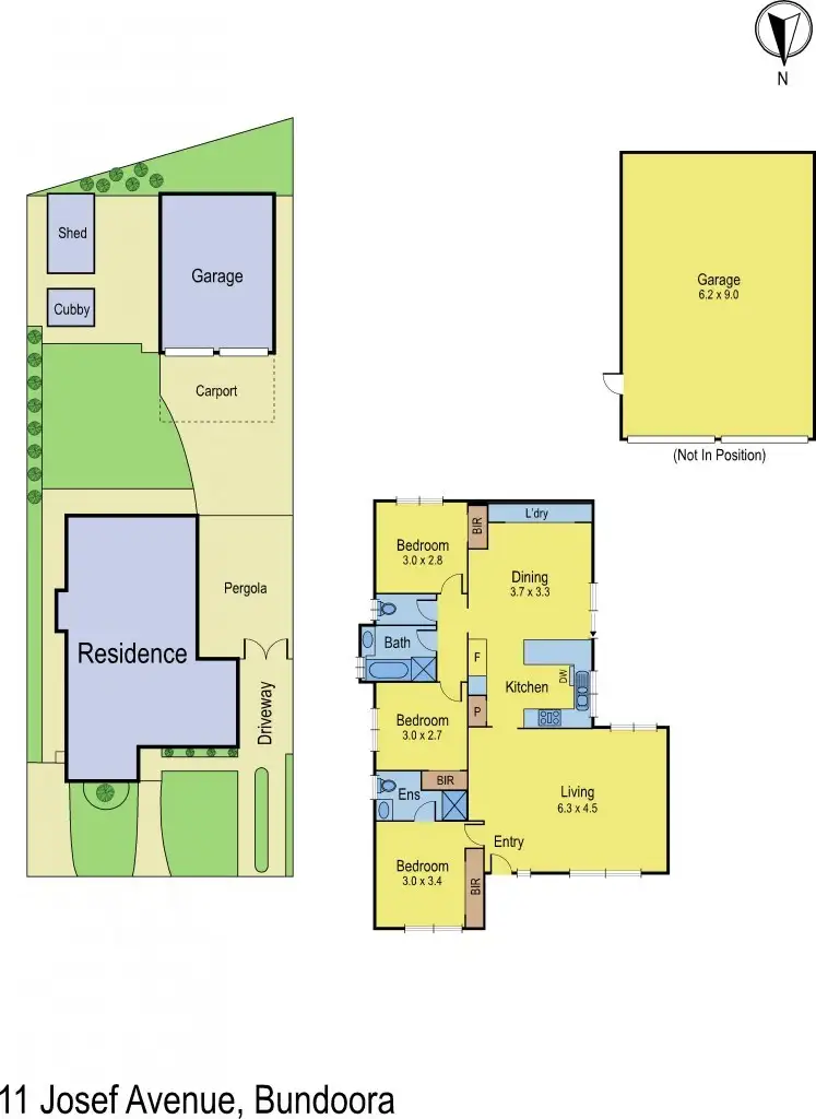 Floorplan of Homely house listing, 11 Josef Avenue, Bundoora VIC 3083