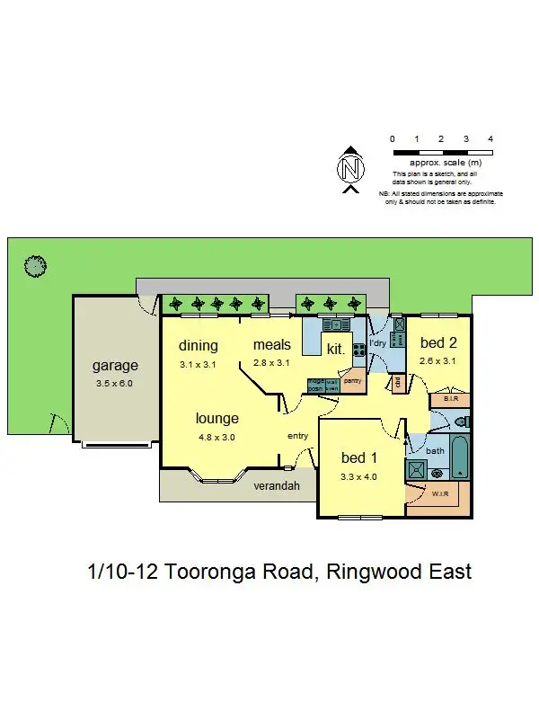 Floorplan of Homely unit listing, 1/10-12 Tooronga Road, Ringwood East VIC 3135