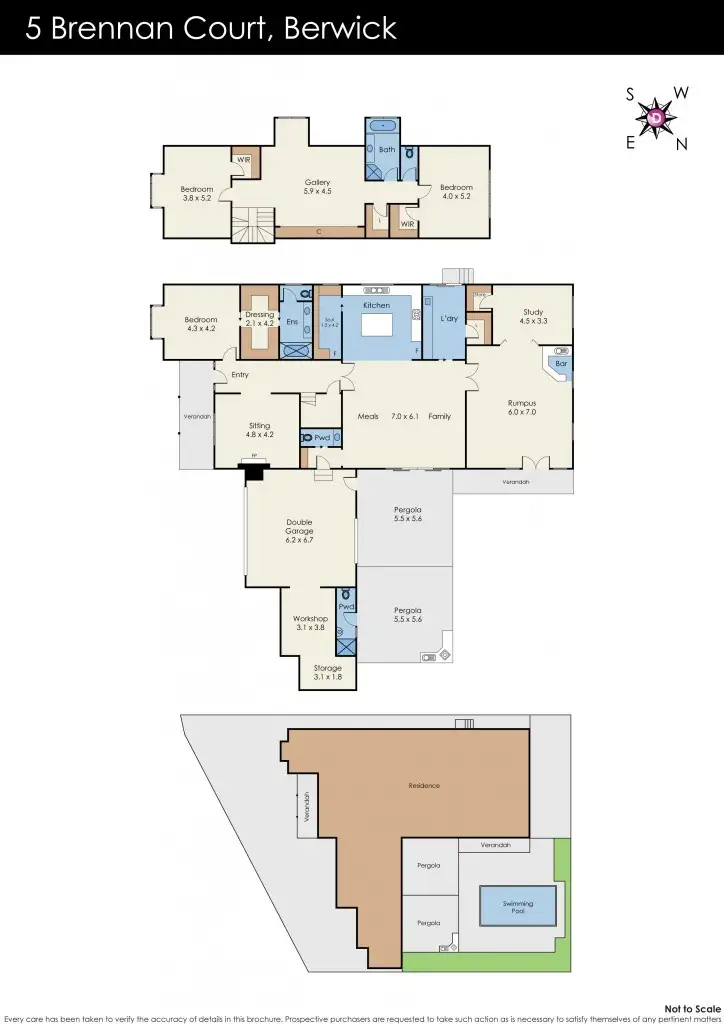 Floorplan of Homely house listing, 5 Brennan Court, Berwick VIC 3806