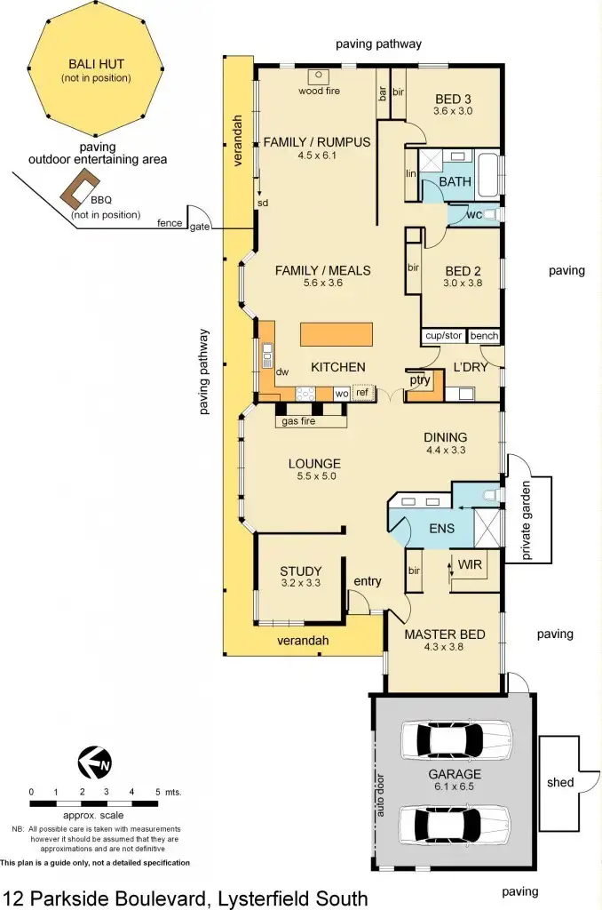 Floorplan of Homely house listing, 12 Parkside Boulevard, Lysterfield South VIC 3156