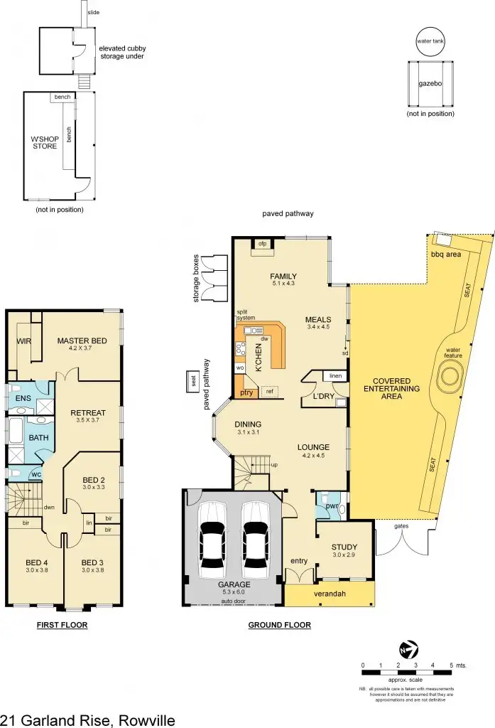Floorplan of Homely house listing, 21 Garland Rise, Rowville VIC 3178