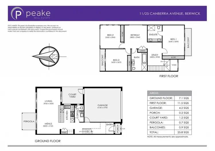 Floorplan of Homely townhouse listing, 11/25 Canberra Avenue, Berwick VIC 3806