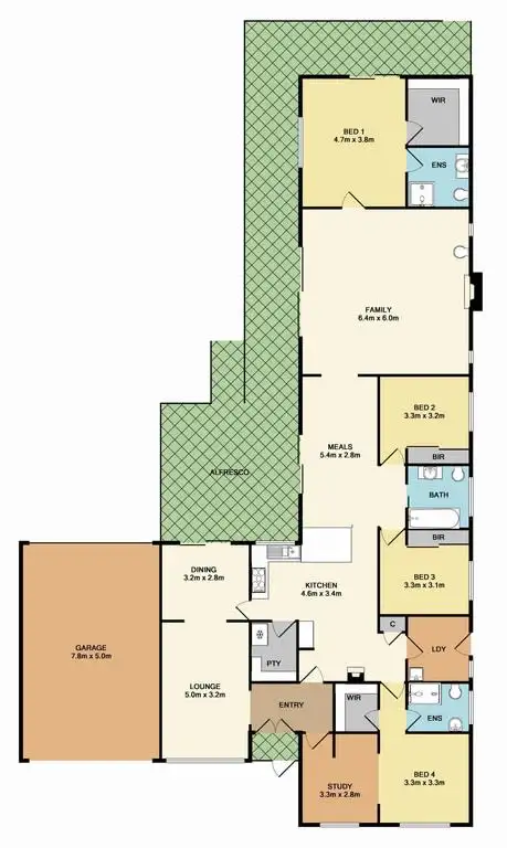 Floorplan of Homely house listing, 46 Wandong Avenue, Wandong VIC 3758