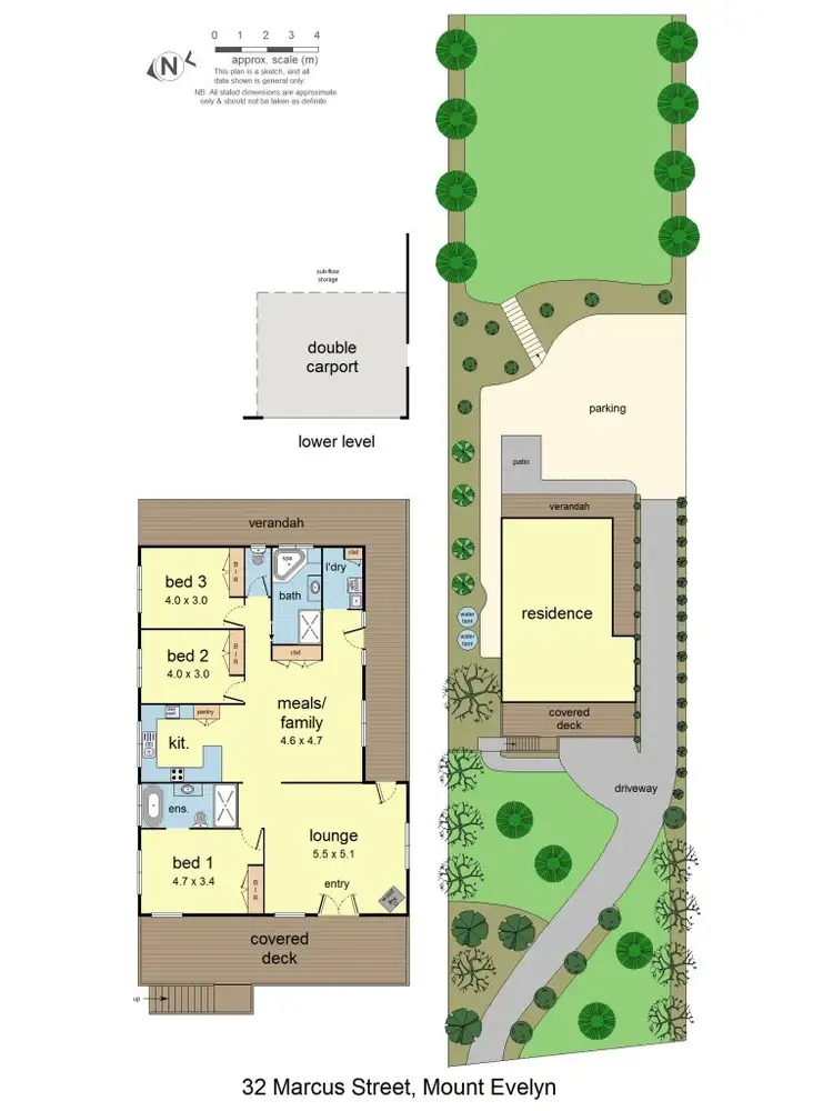 Floorplan of Homely house listing, 32 Marcus Street, Mount Evelyn VIC 3796