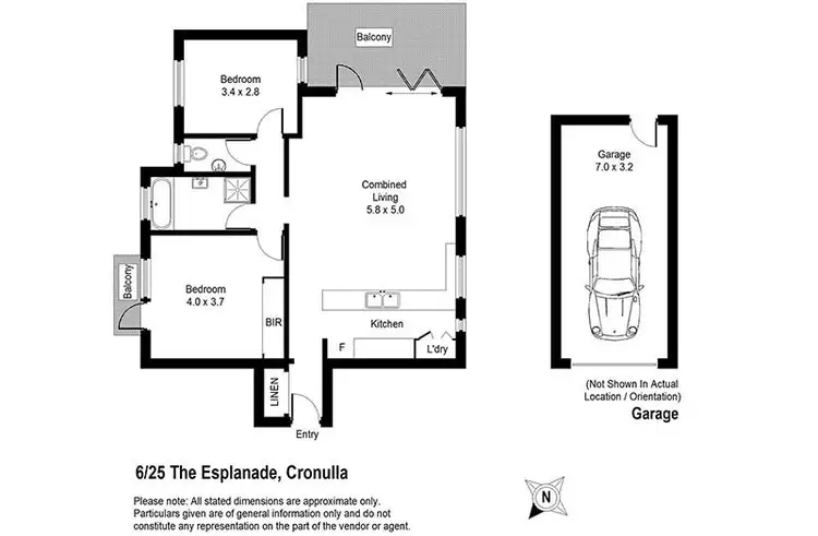 Floorplan of Homely unit listing, 6/25-26 The Esplanade, Cronulla NSW 2230